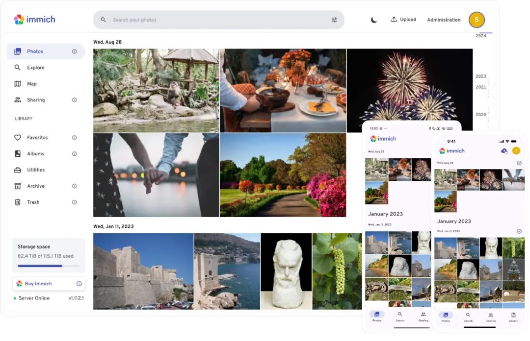 640 60.3k star!开源照片管理神器,完美替代Google Photos,开源相册让照片管理更简单,告别隐私担忧