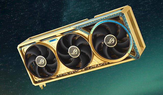 用了6.5克真黄金！华硕推出ROG RTX 5080 Dhahab显卡：外观同样奢华